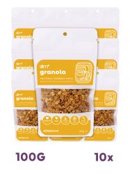 10 Paket Muz Tarçın Hindistan Cevizi Glutensiz İlave Şekersiz Vegan Granola 100gr