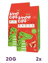 2 Paket 20G Sade Kinoa Cipsi for Kids Glutensiz Vegan Yağsız Cips Çocuklara Özel Ambalaj Sevimli Dinozor