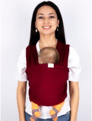 EGGBABY Esnek Wrap Sling Bebek Taşıma Şalı bordo