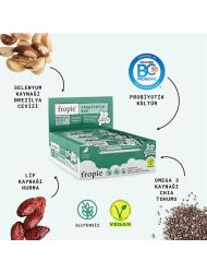 Probiyotik Meyve Barı - Brezilya Cevizi Chia Hurma 35 gr x 12 Adet