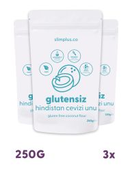 3 Paket 250G Glutensiz Hindistan Cevizi Unu