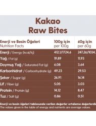 3 Paket Kakao Kaplı Glutensiz Vegan Yerfıstıklı Hurma Topları Raw Bites 60gr