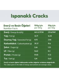 10 Paket Ispanaklı Glutensiz Vegan Tohum Kraker Cracks 50gr