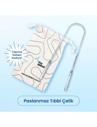 Probident Dil Temizleme Aparatı / Dil Sıyırıcı Kese Hediyeli Full 304 Surgical Stainless Steel