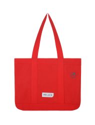 %100 RECYCLED DAILY TOTE BAG RED