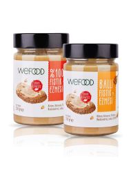 Wefood %100 Fıstık Ezmesi + Ham Ballı Fıstık Ezmesi