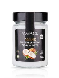 Wefood Organik Hindistan Cevizi Yağı 300 ml 2'li (Organik Sertifikalı, Soğuk Sıkım)