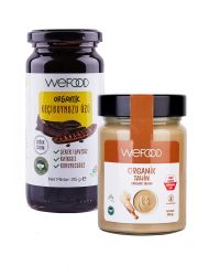 Wefood Organik Tahin 300 gr  + Wefood Organik Keçiboynuzu Özü 315 gr