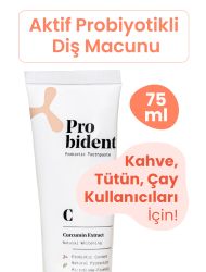 Probident Aktif Probiyotik Diş Macunu Zerdeçal Özüt İlaveli Doğal Beyazlık Curcumin